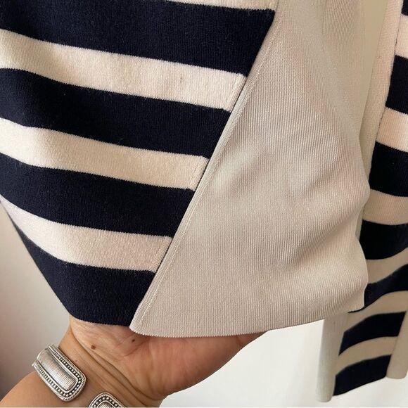 Rag & Bone Cecilee Navy Blue and White stripe Sweater Medium - Picture 3 of 8